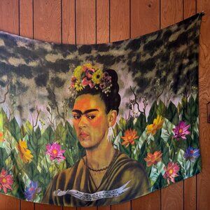 Frida Kahlo Tapestry, Wall Hanging, or Beach Coverup